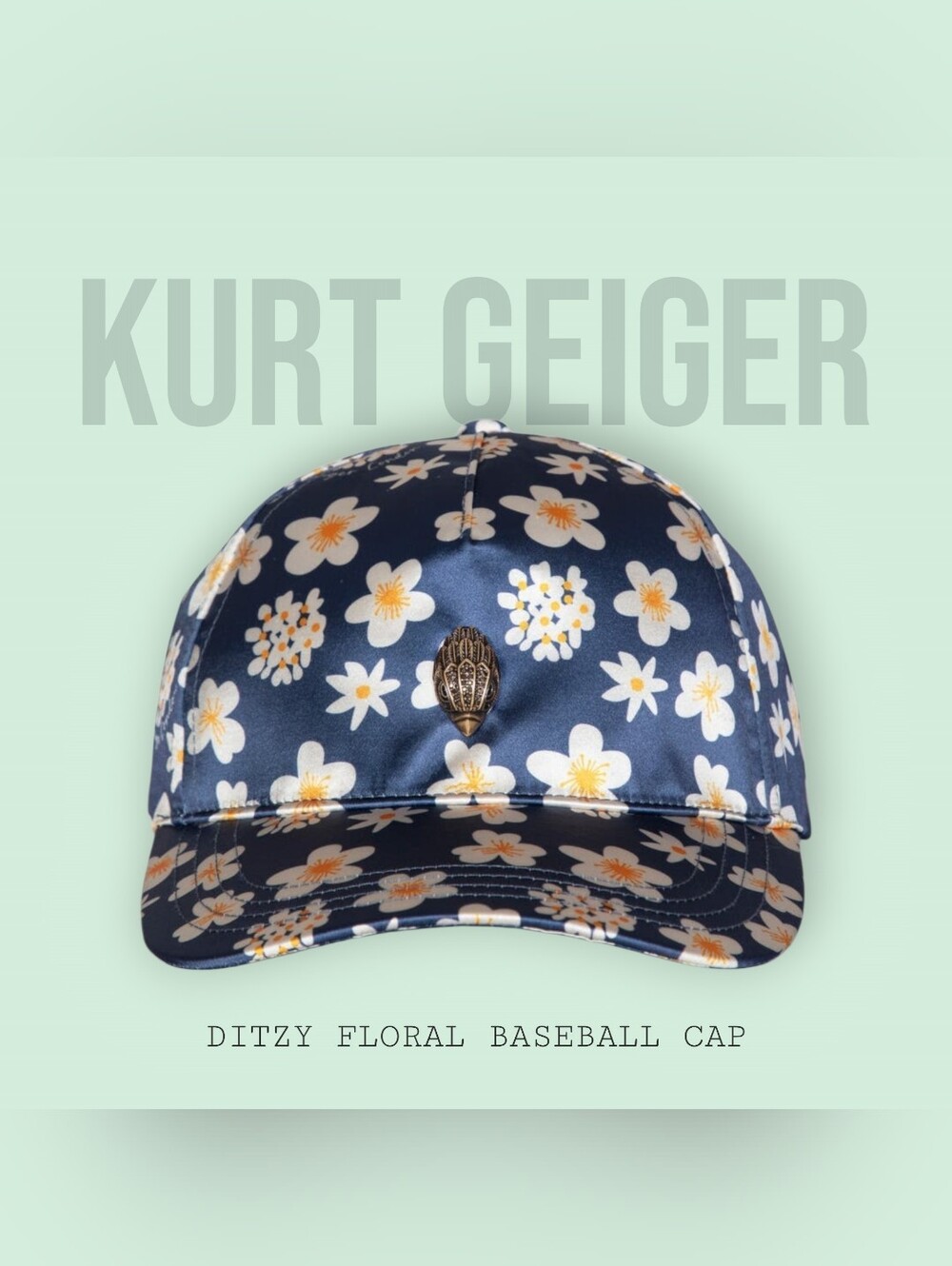 Kurt Geiger Ditzy Floral Baseball Cap, NWT